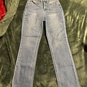 Royalty For Me Light Blue Straight Leg Jeans